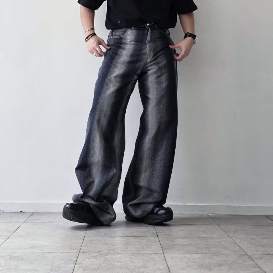 REVERBERATE / Gradation Denim Pants (Baggy) (Indigo) – Tree and Branch