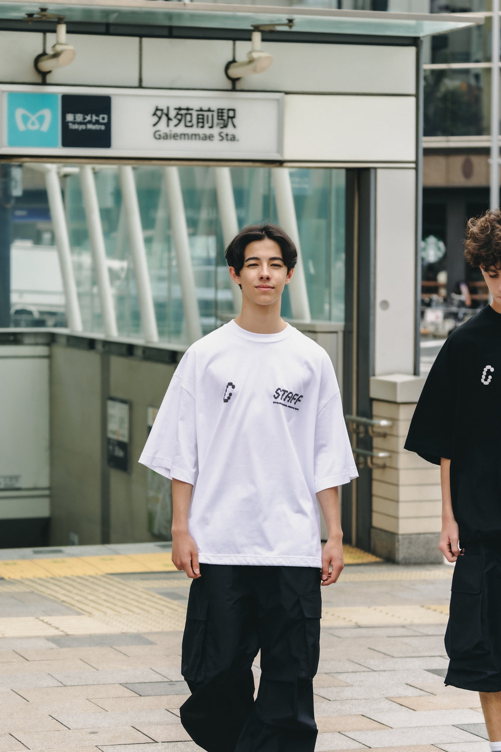 CLESSTE / Staff T-Shirt With Drawstrings (White)