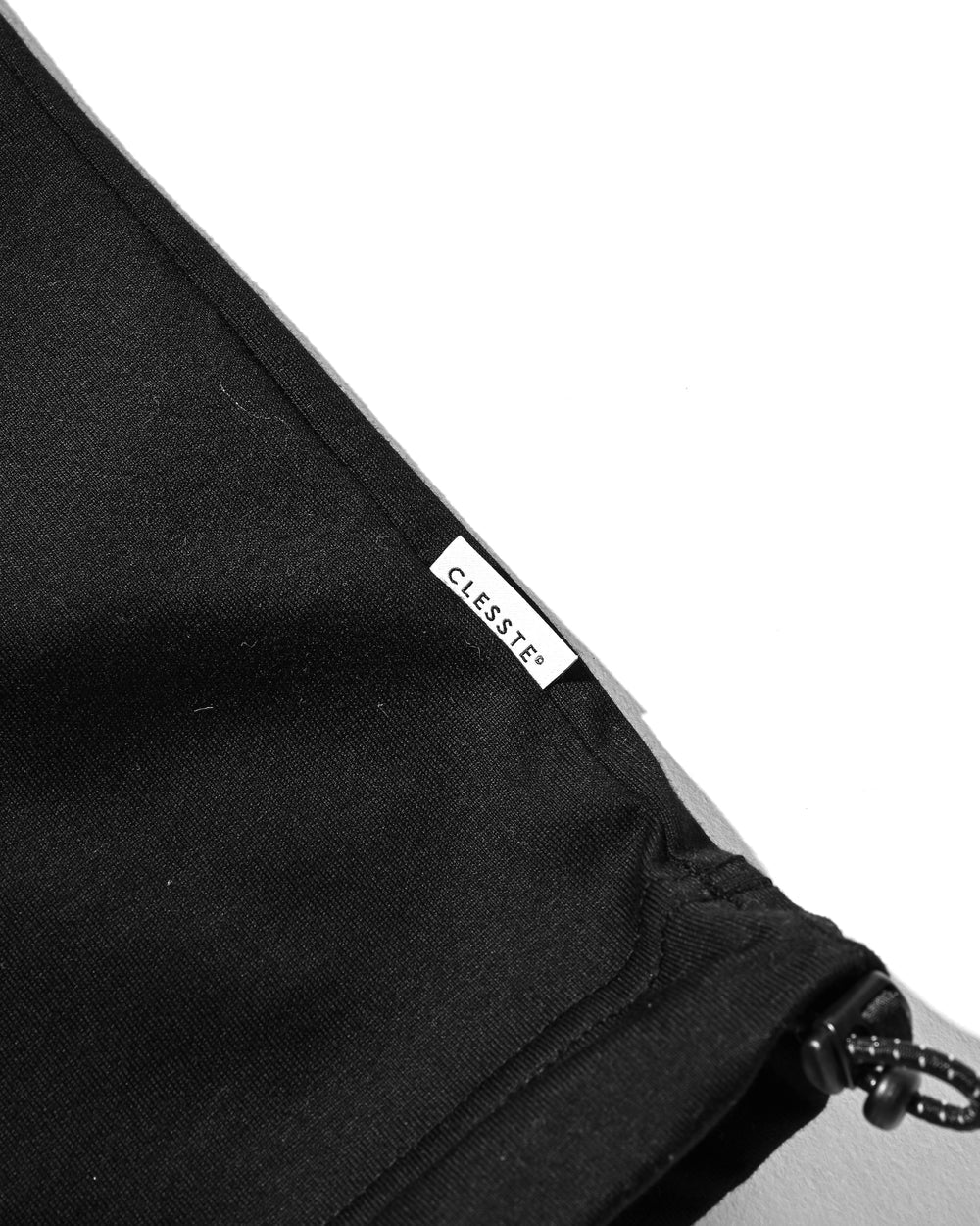 CLESSTE / Bubble Logo Print Massive T-Shirt With Drawstrings (Black)