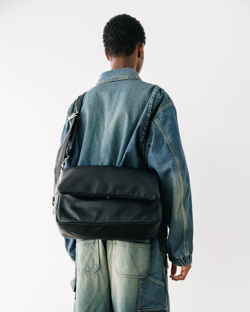 CLESSTE / Leather Padded Flap Holiday Bag
