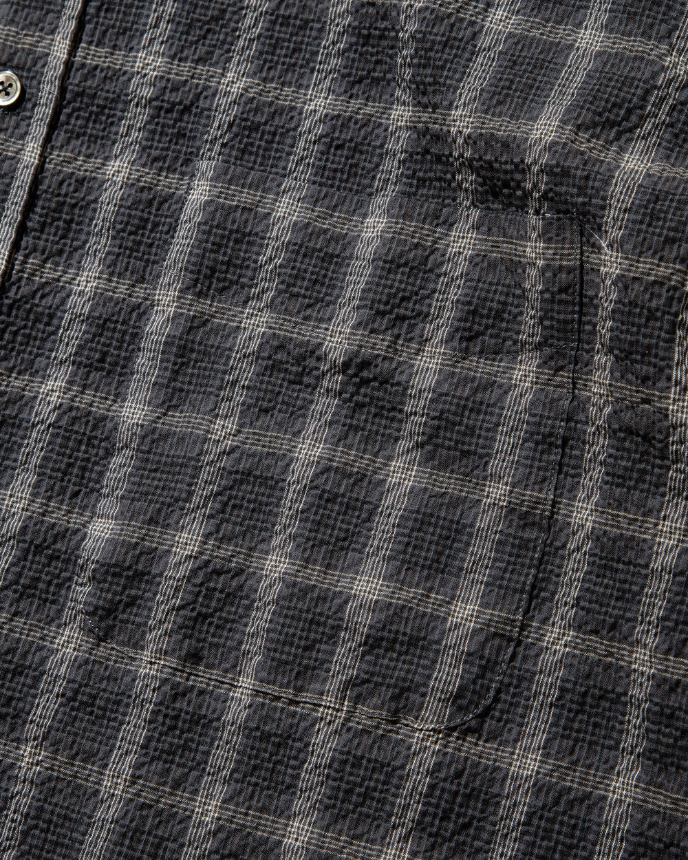 CLESSTE / Plaid Sucker Classic City S/S Shirt (Black)