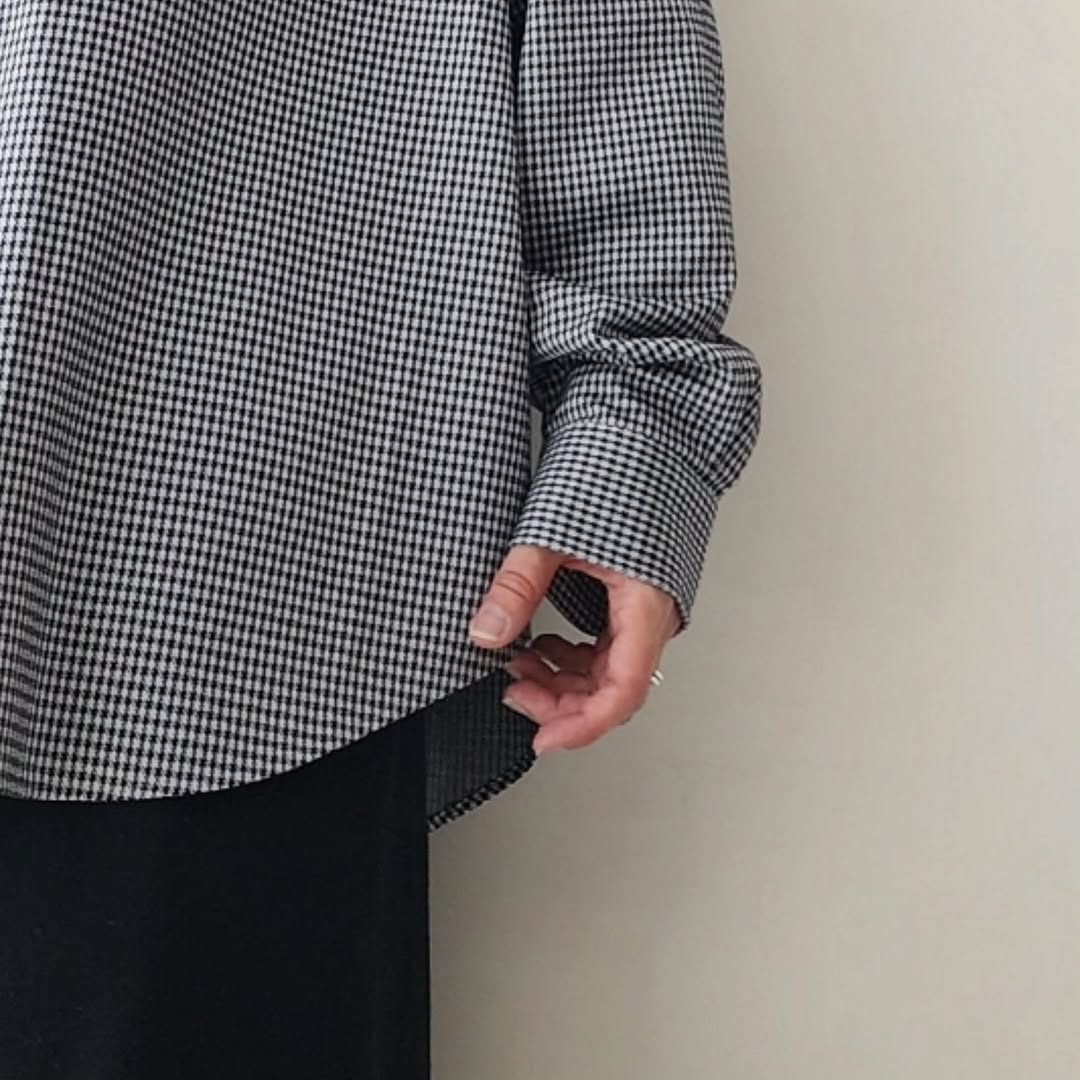 KANEMASA PHIL / 36G Atmosphere Check Shirt (Gingham White)