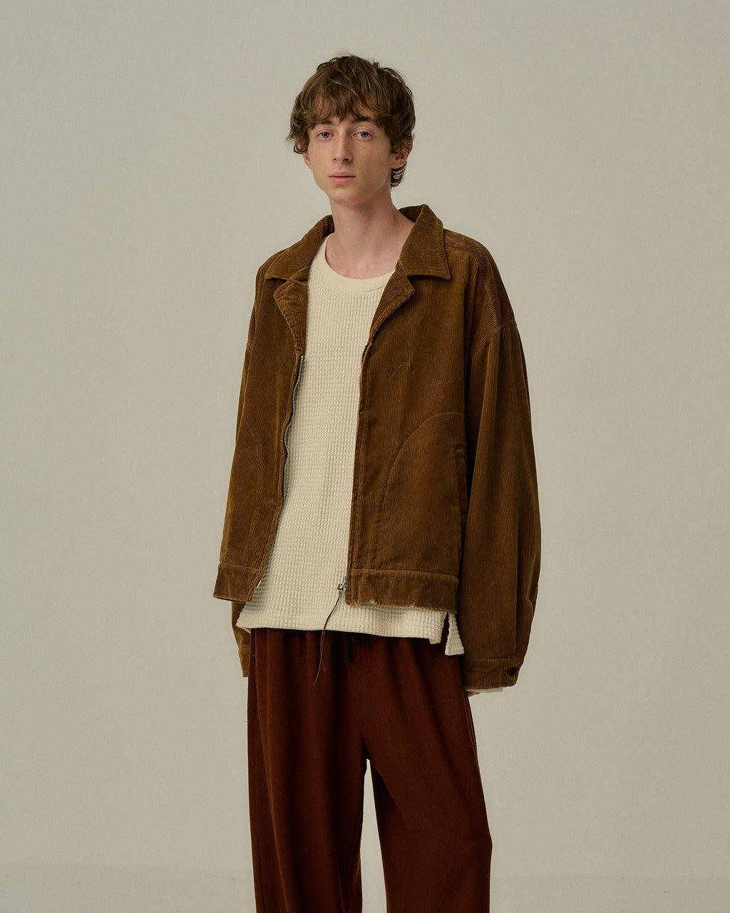 ANCELLM / Corduroy Zipup Jacket
