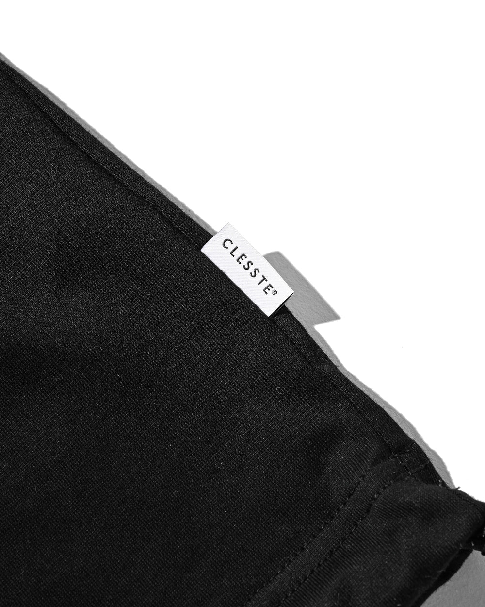 CLESSTE / College Logo Print Massive T-Shirt With Drawstrings (Black)