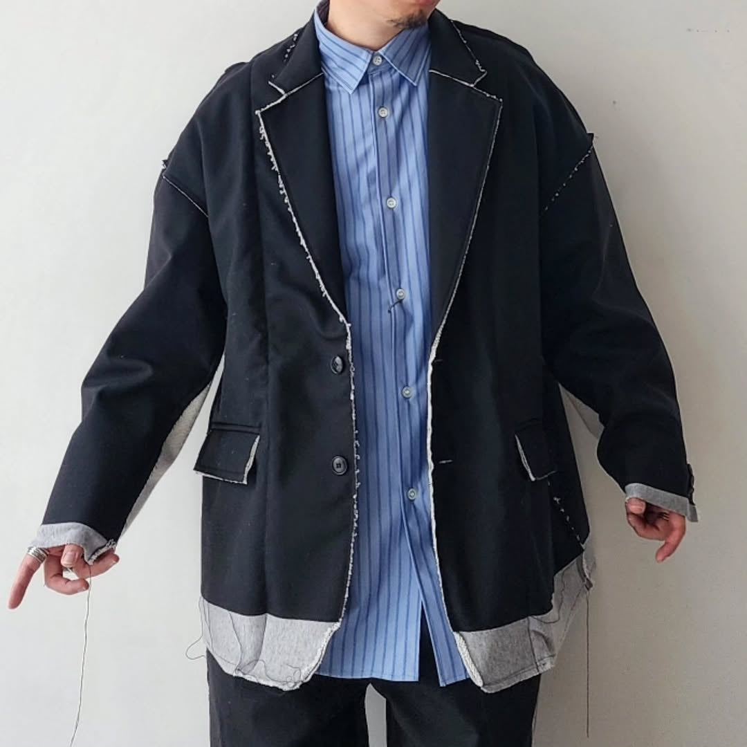DISCOVERED / Suits Sweat Jacket (Black x Black)