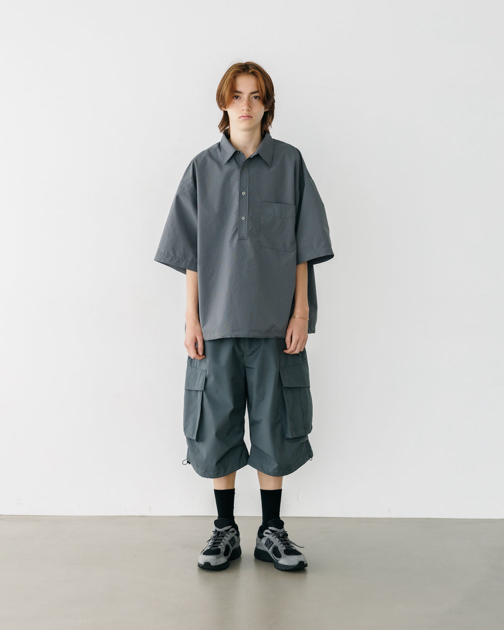 CLESSTE / +Phenix Windstopper ® By Gore-tex Labs City Military Half Pants 003 (Graphite Gray)