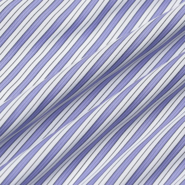 KANEMASA PHIL / 46G Stripe Ether Shirt (Sax Black)