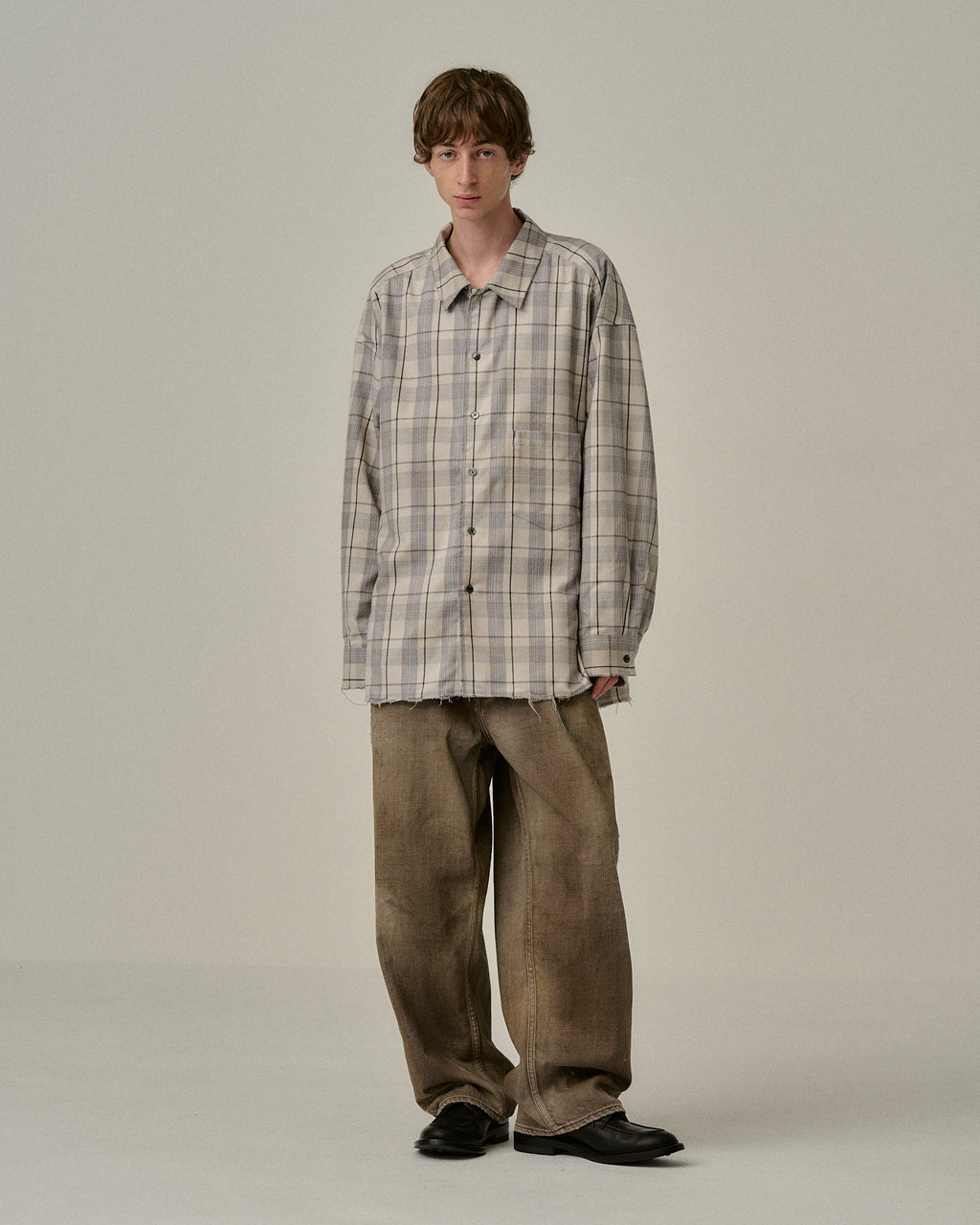 ANCELLM / C/R Check Shirt