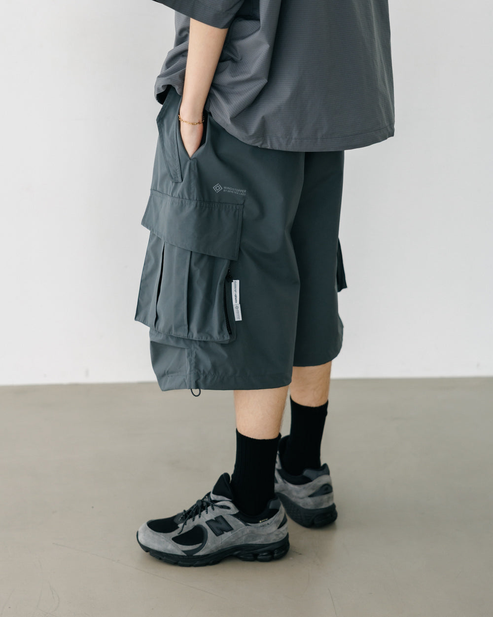 CLESSTE / +Phenix Windstopper ® By Gore-tex Labs City Military Half Pants 003 (Graphite Gray)