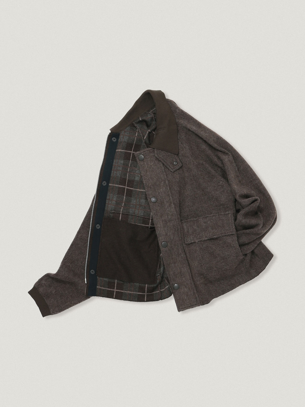 ELEPHANT TRIBAL FABRICS / Hunting Knit Shirt (Brown)