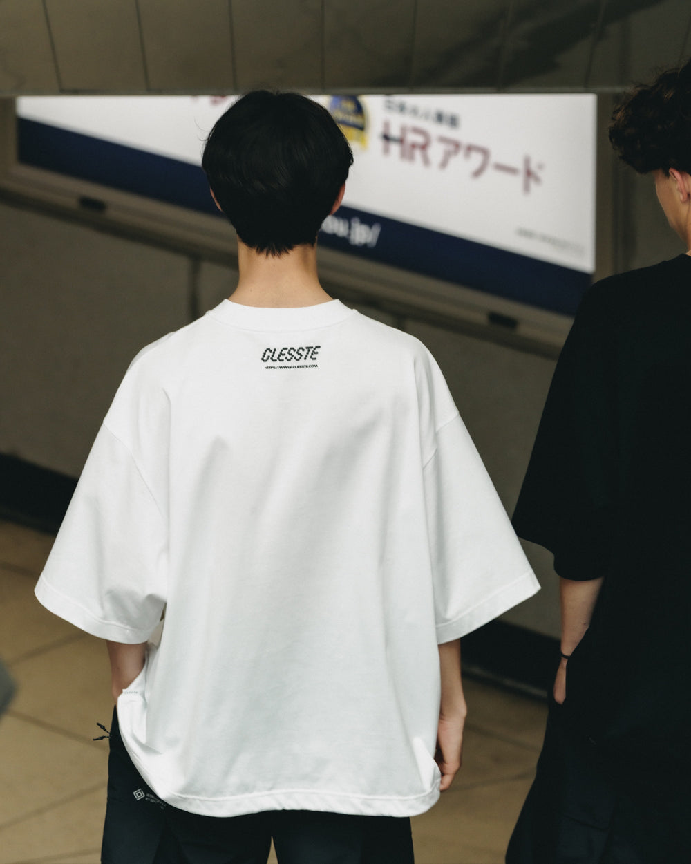 CLESSTE / Staff T-Shirt With Drawstrings (White)