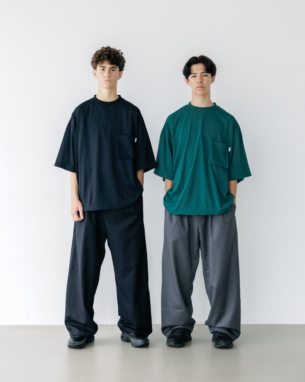 CLESSTE / 3D Pocket Massive T-Shirt With Drawstrings (Black)
