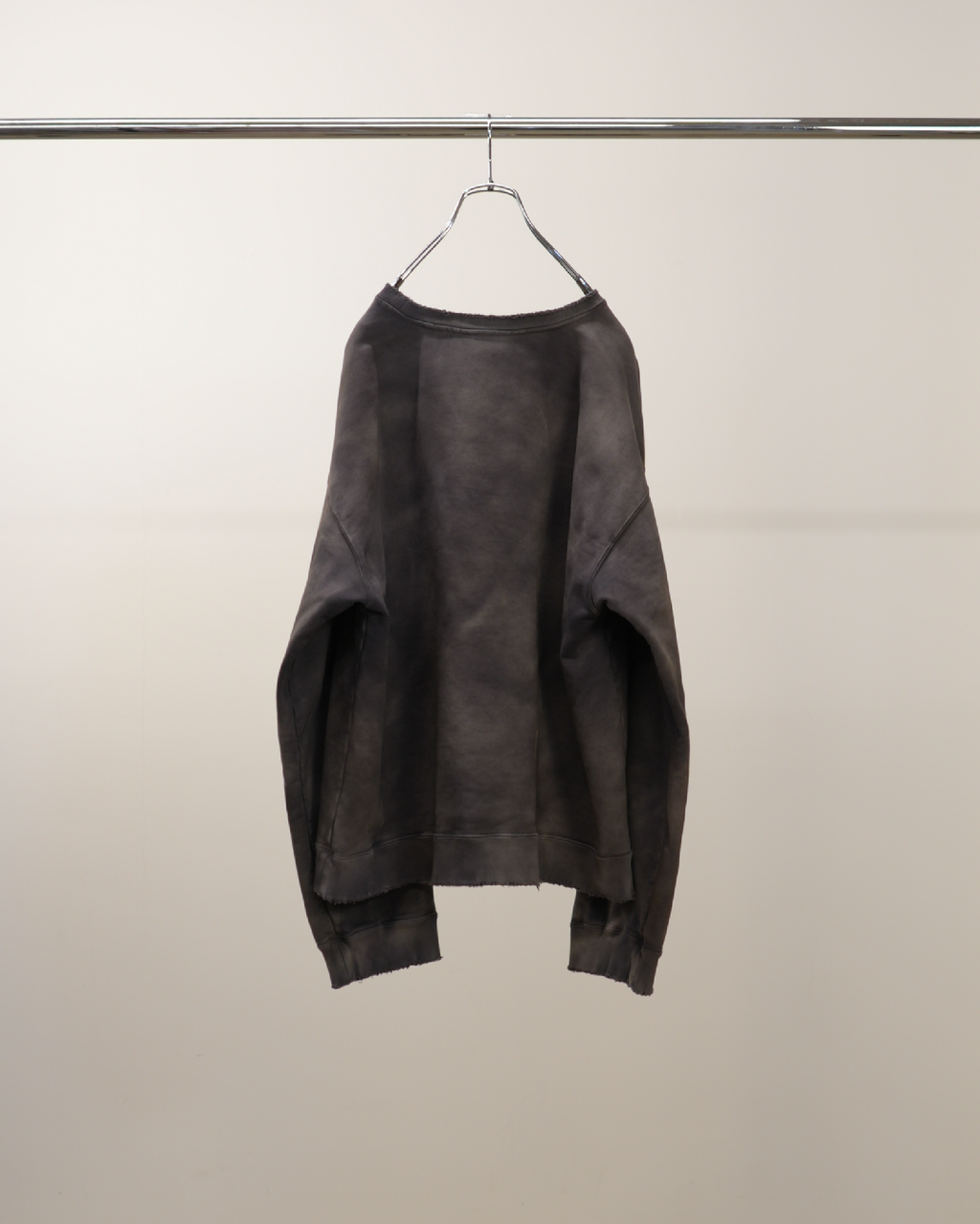 ANCELLM / Unevenness Sweat Shirt (Black)