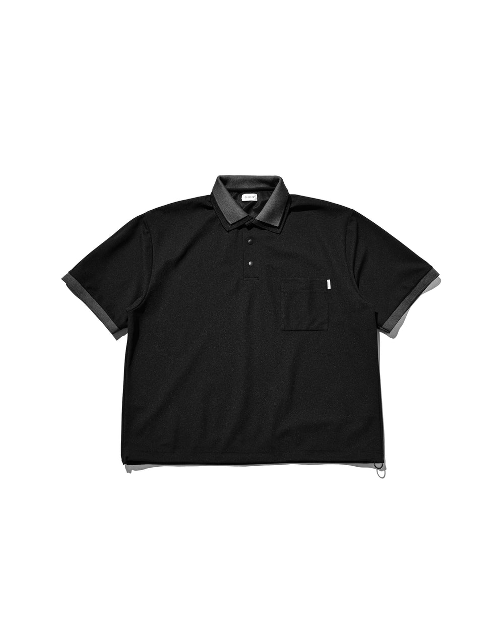 CLESSTE / Active City S/S Double Collar Polo Shirt (Black x Gray)