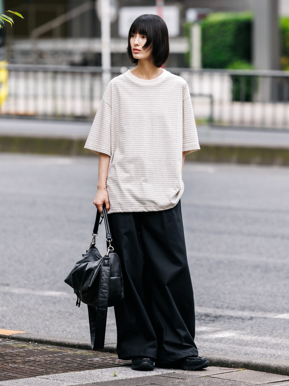 CLESSTE / Leather Padded Flap Holiday Bag