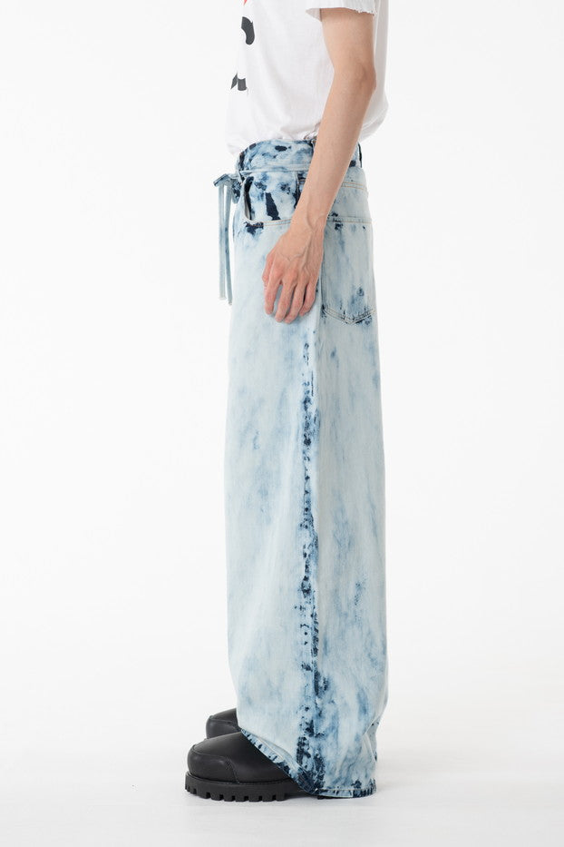 DISCOVERED / Bleach Denim Pants (Indigo)