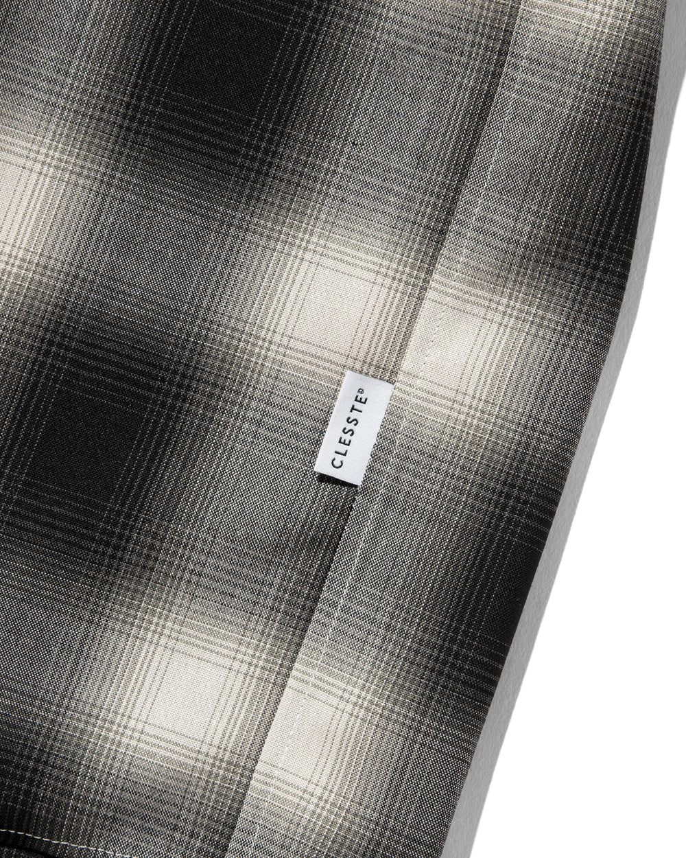 CLESSTE / Ombre Check Classic City S/S Shirt (Black)