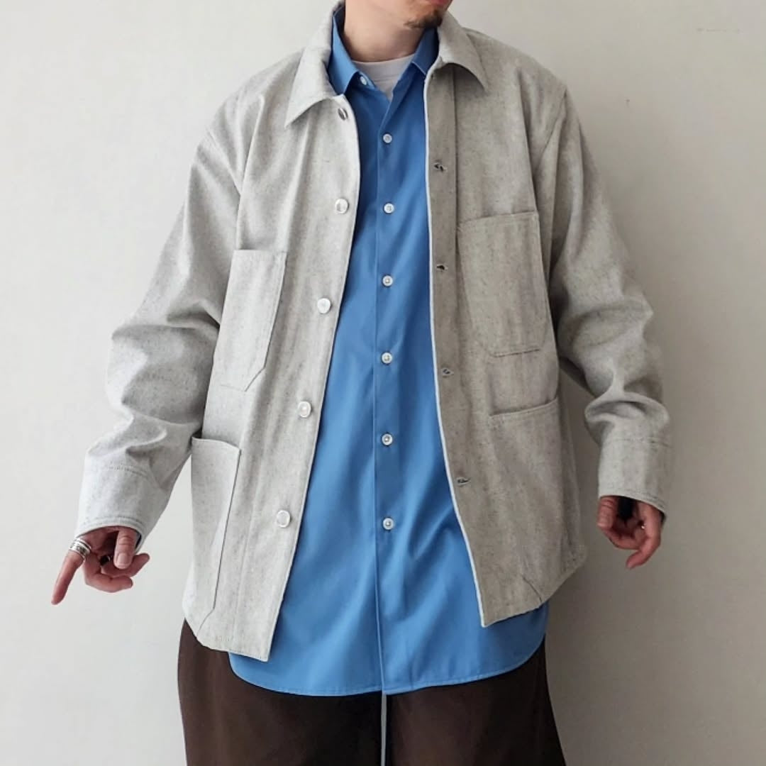 BLANC YM / Recycling Cotton Denim Coverall