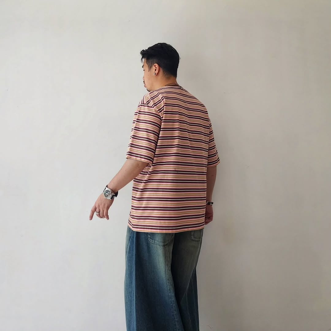 KANEMASA PHIL / 36G Multi Border S/S Tee