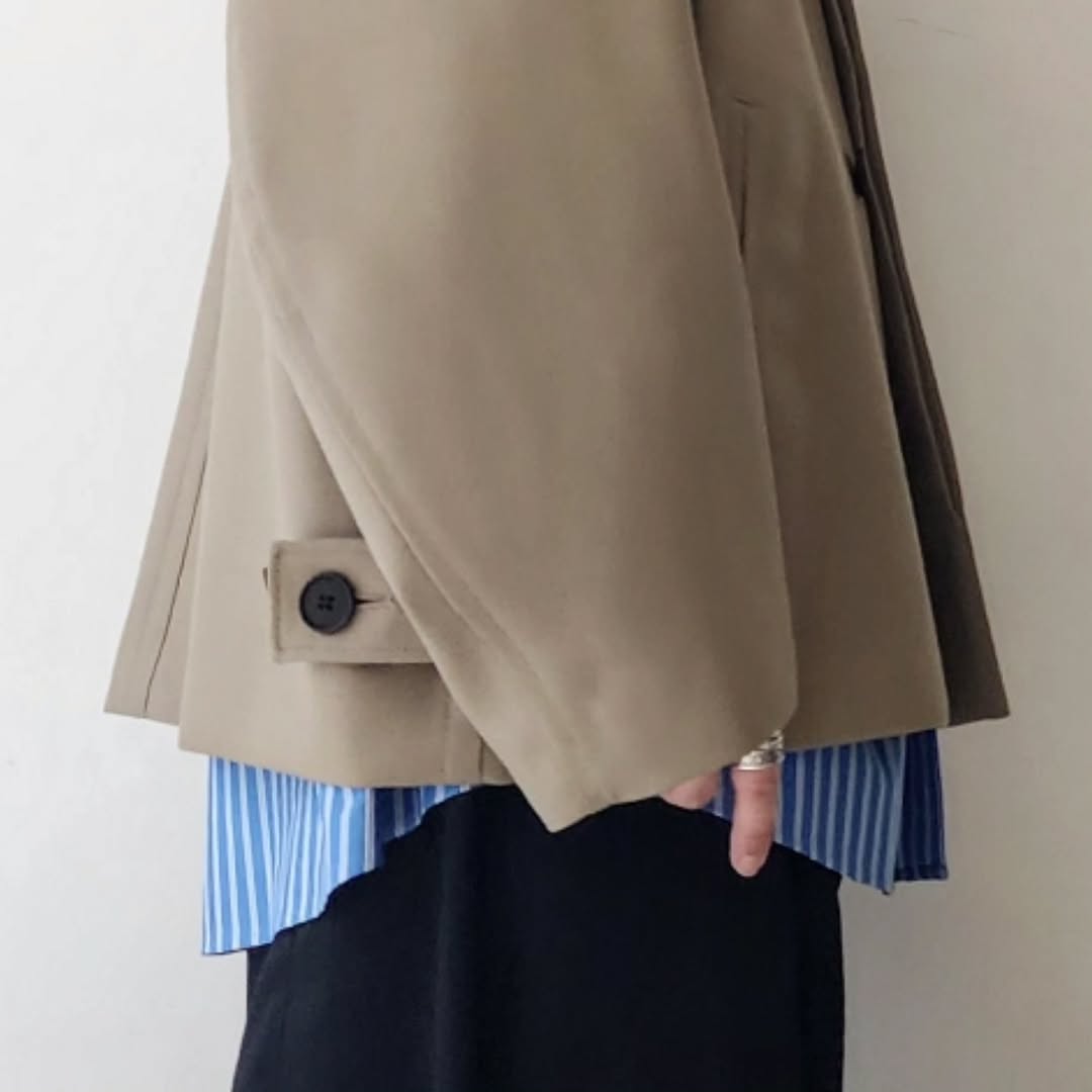 BLANC YM / Wool Oversize Short Coat
