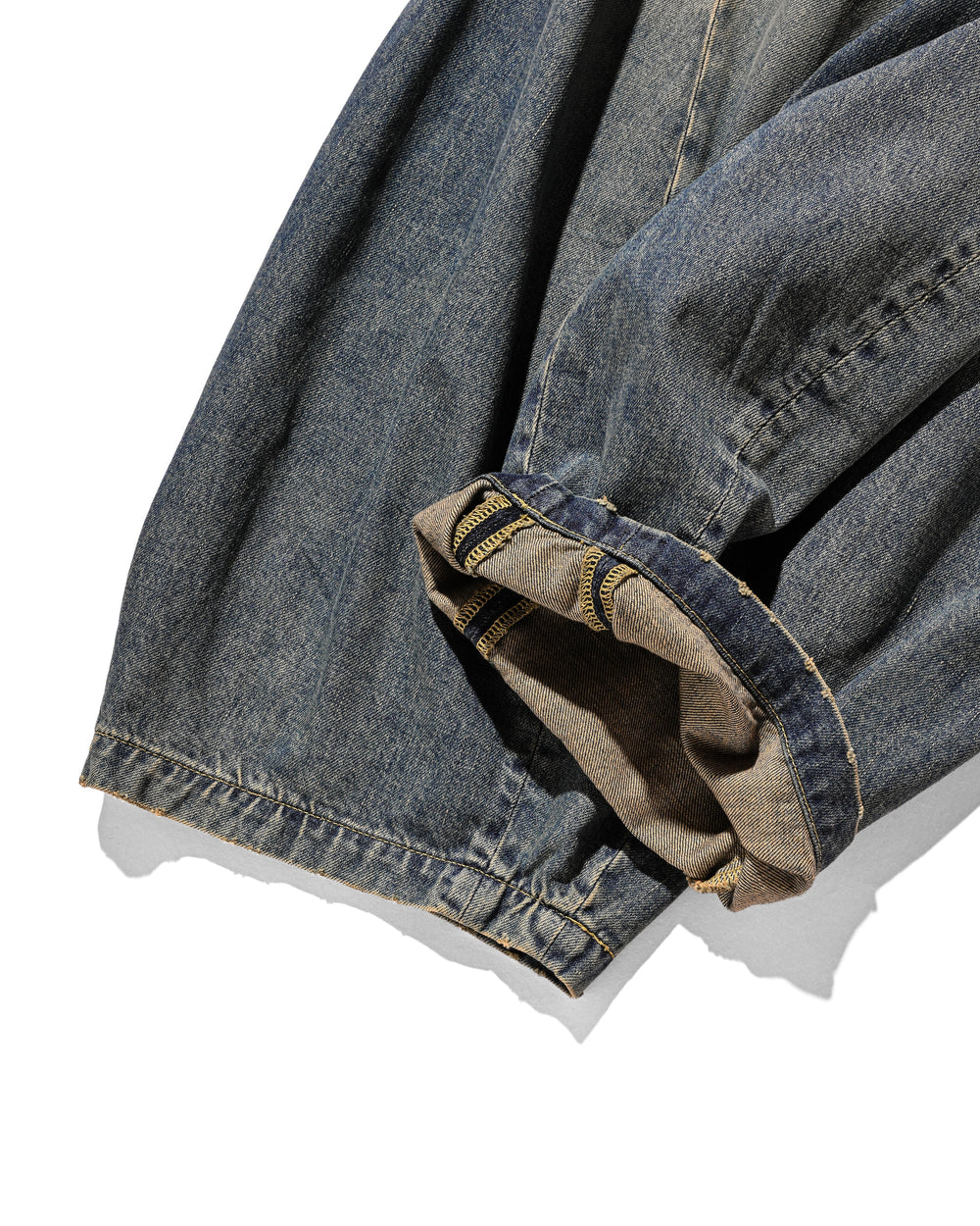 CLESSTE / Vintage Dyed Selvedge Denim Massive Twisted Pants (Vintage Indigo)