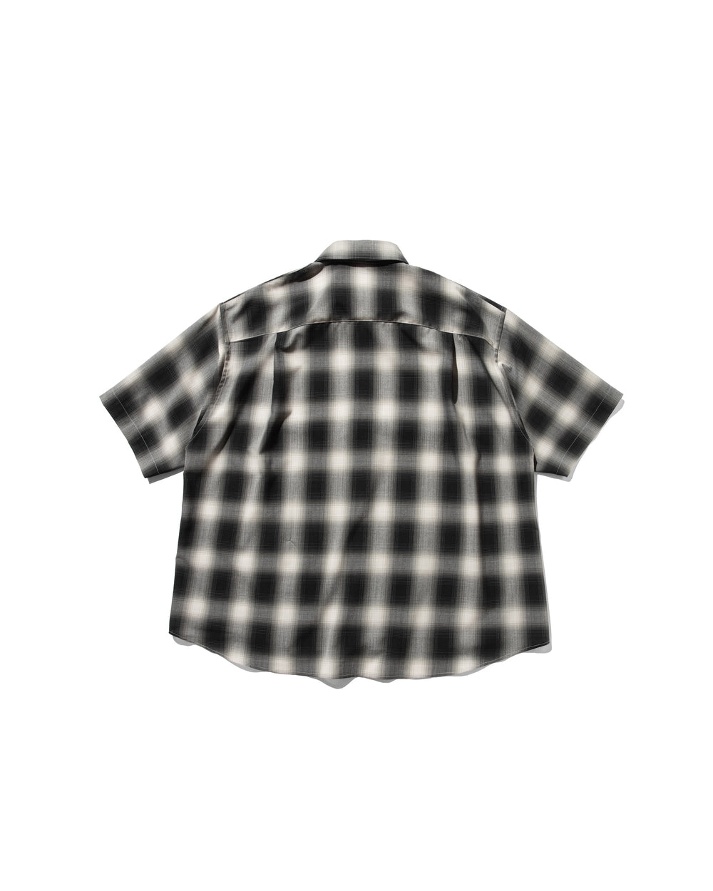 CLESSTE / Ombre Check Classic City S/S Shirt (Black)