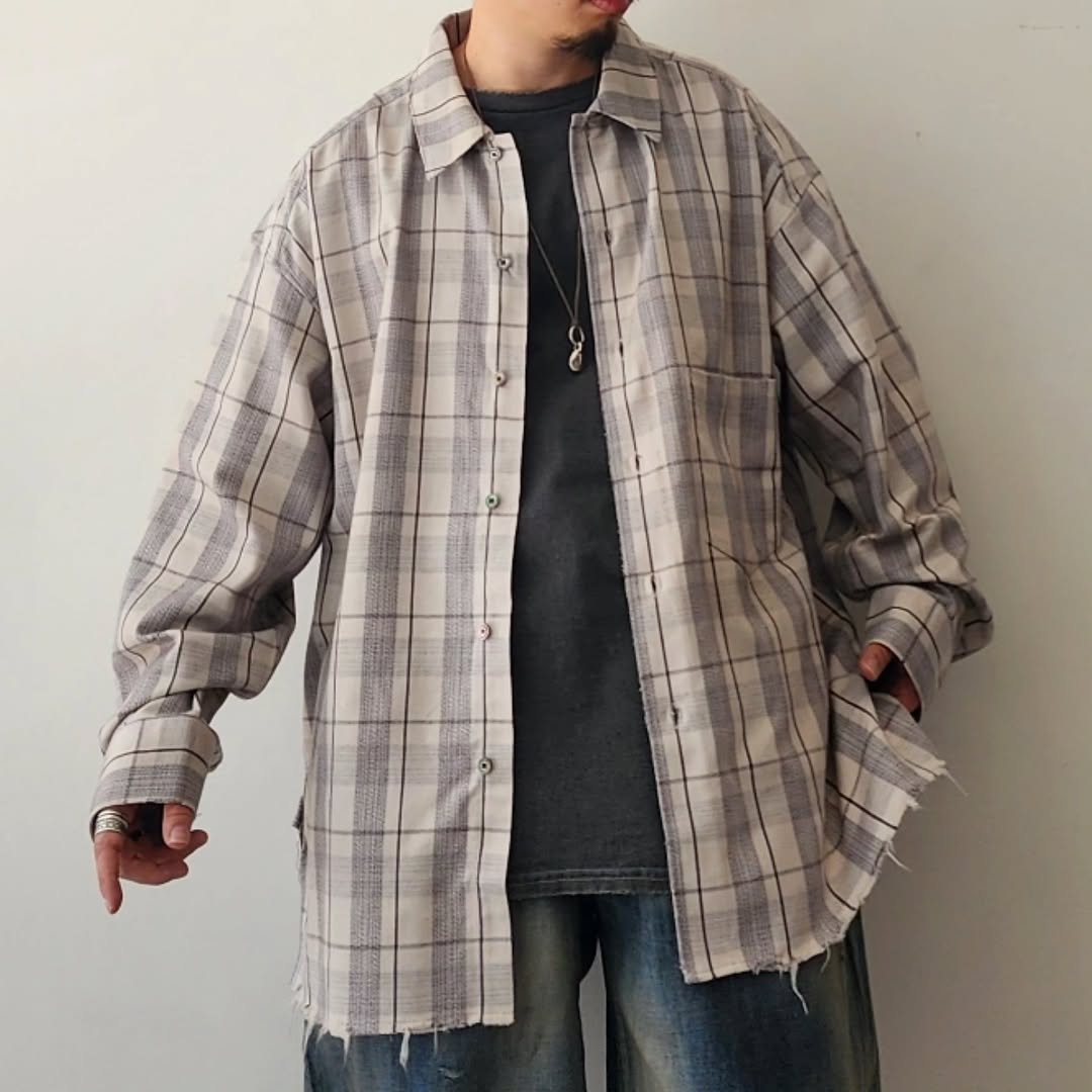 ANCELLM / C/R Check Shirt