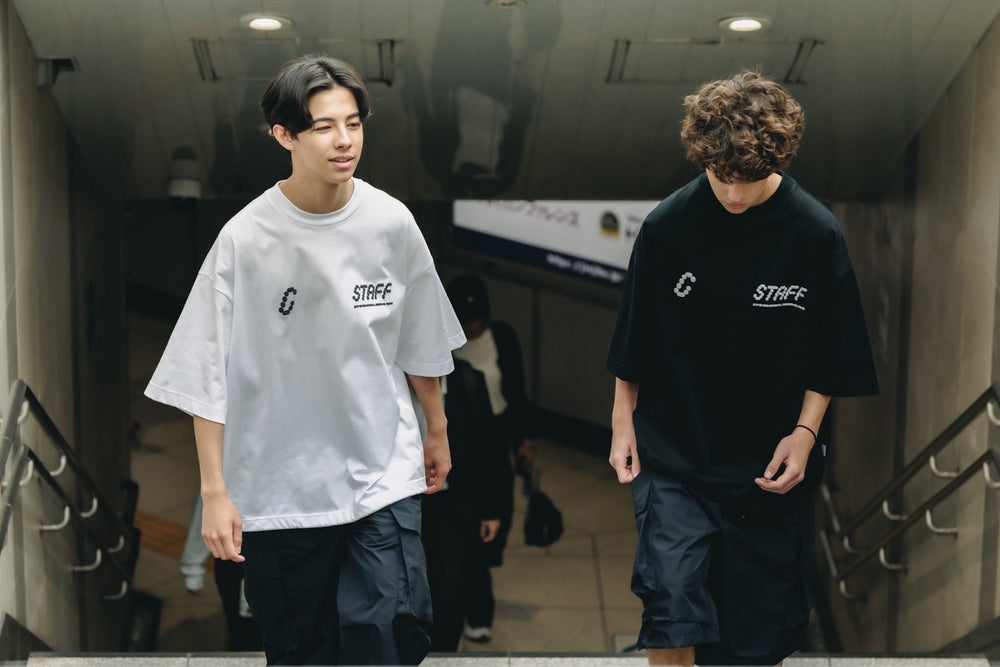 CLESSTE / Staff T-Shirt With Drawstrings (White)