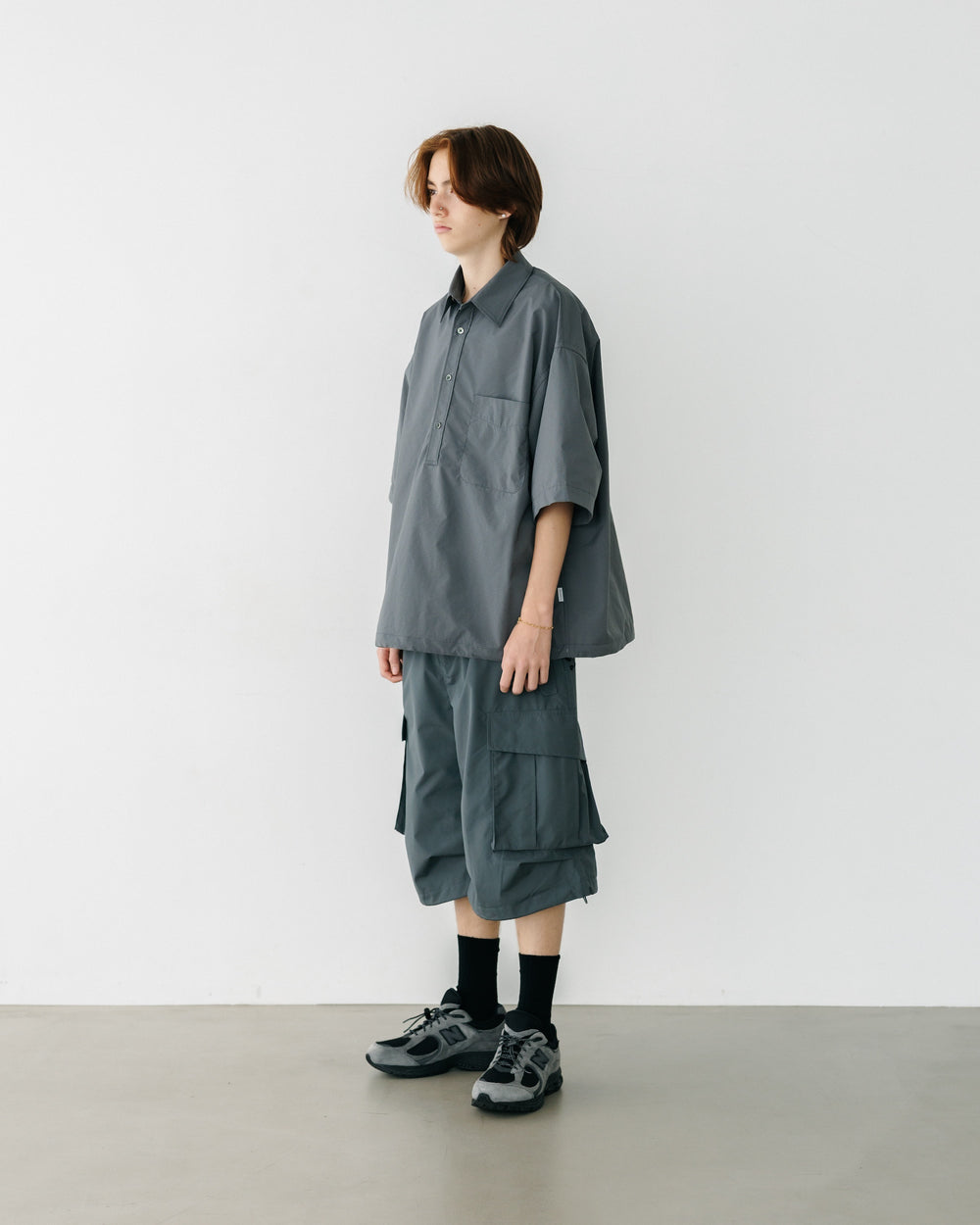 CLESSTE / +Phenix Windstopper ® By Gore-tex Labs City Military Half Pants 003 (Graphite Gray)