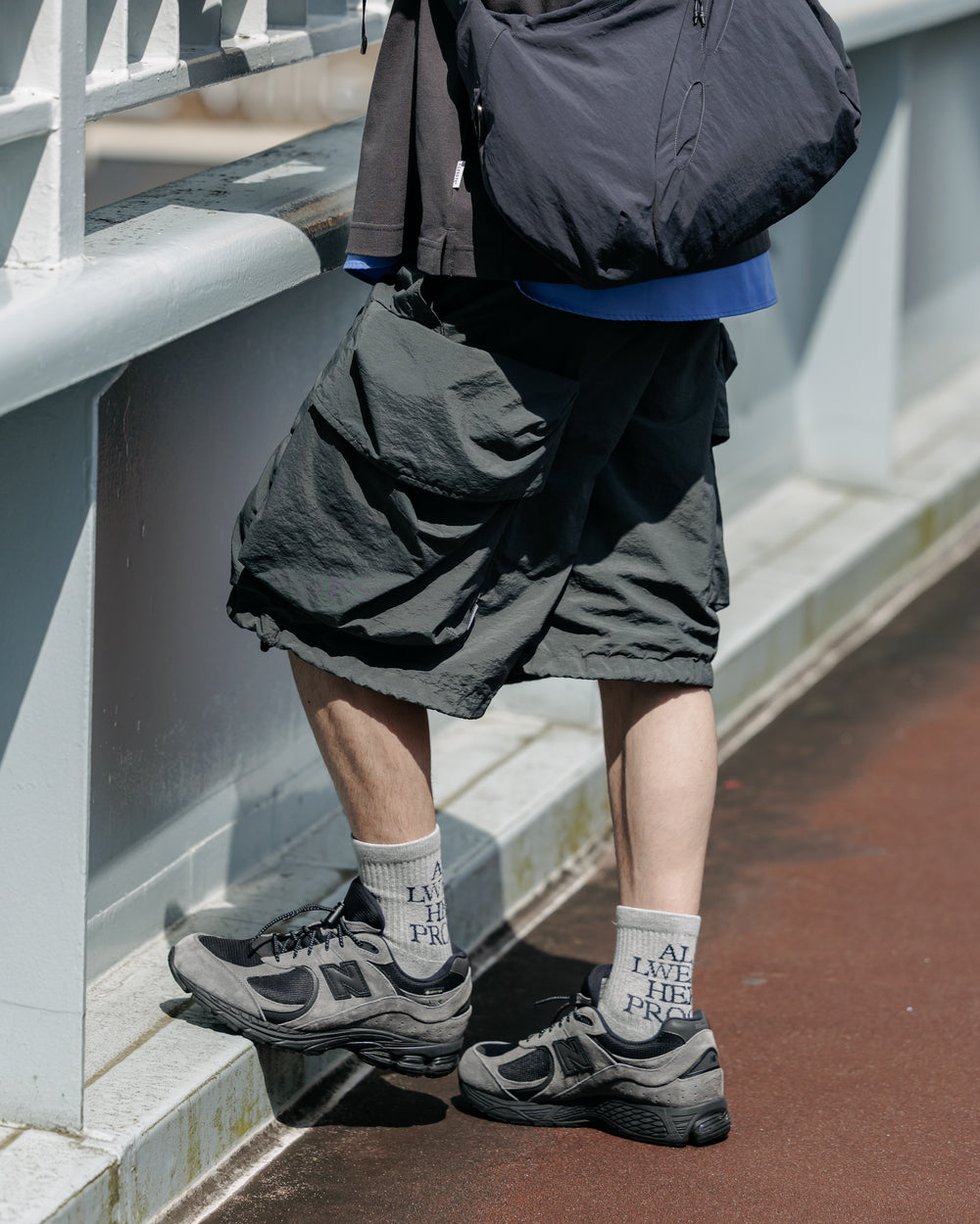 CLESSTE / Vintage Washed City Military Half Pants 002 (Faded Black)
