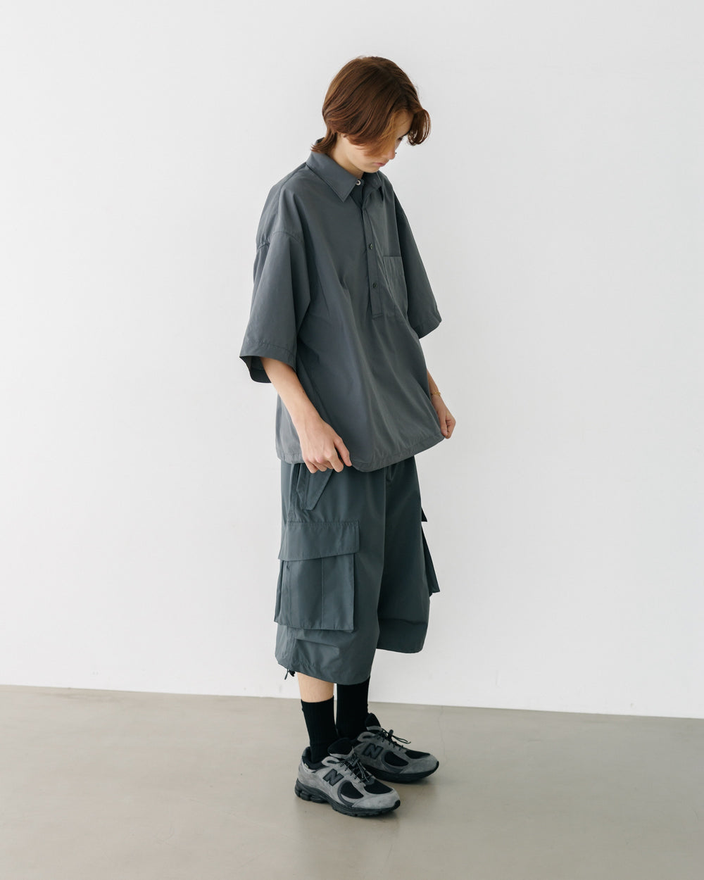 CLESSTE / +Phenix Windstopper ® By Gore-tex Labs City Military Half Pants 003 (Graphite Gray)