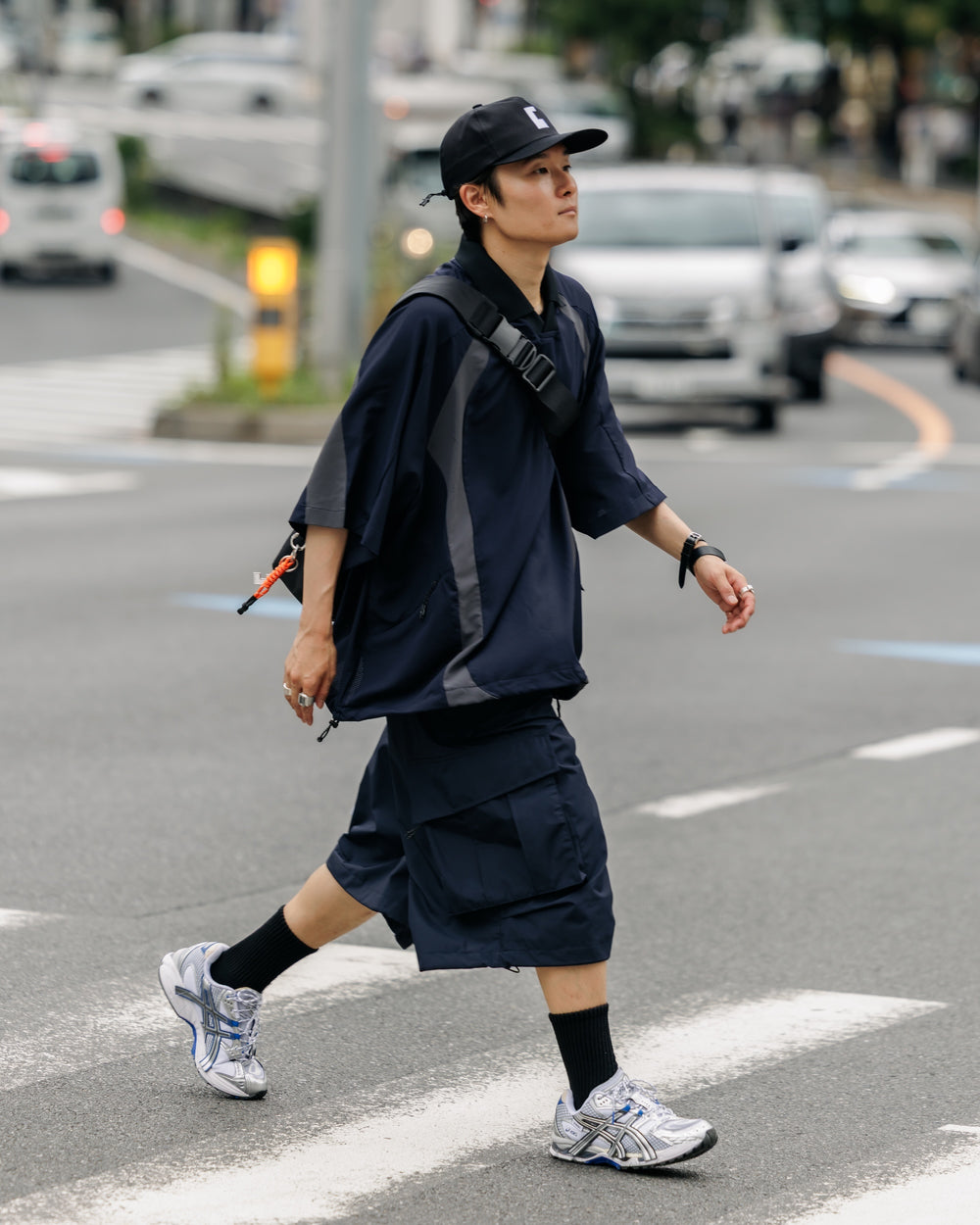 CLESSTE / DotAir® Active City Game Shirt (Navy x Gray)