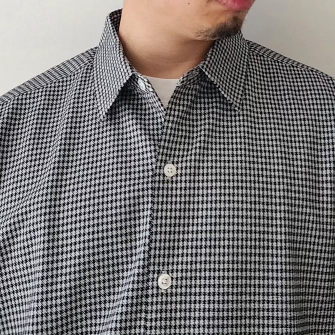 KANEMASA PHIL / 36G Atmosphere Check Shirt (Gingham White)