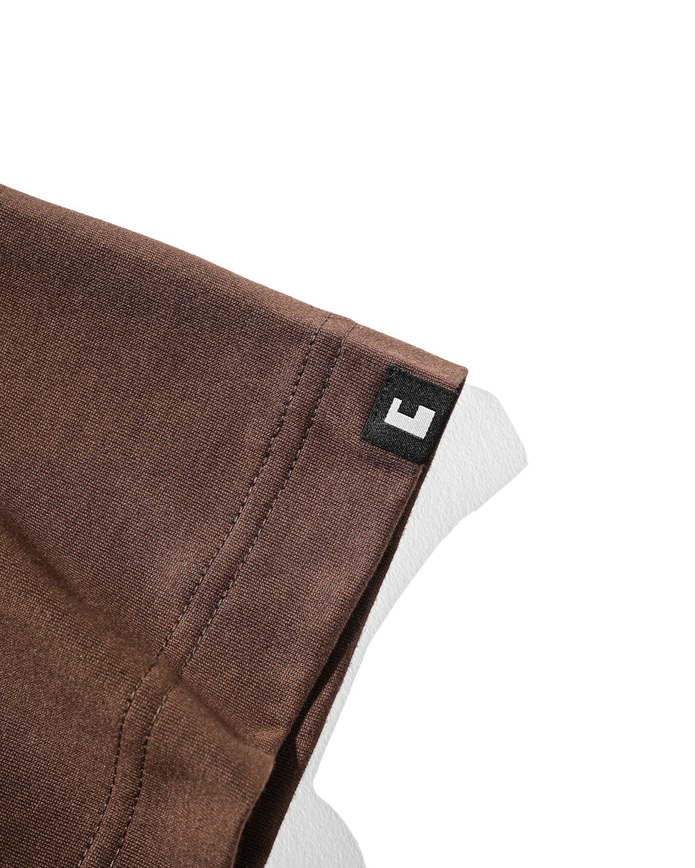 CLESSTE / Bubble Logo Print Massive T-Shirt With Drawstrings (Brown)
