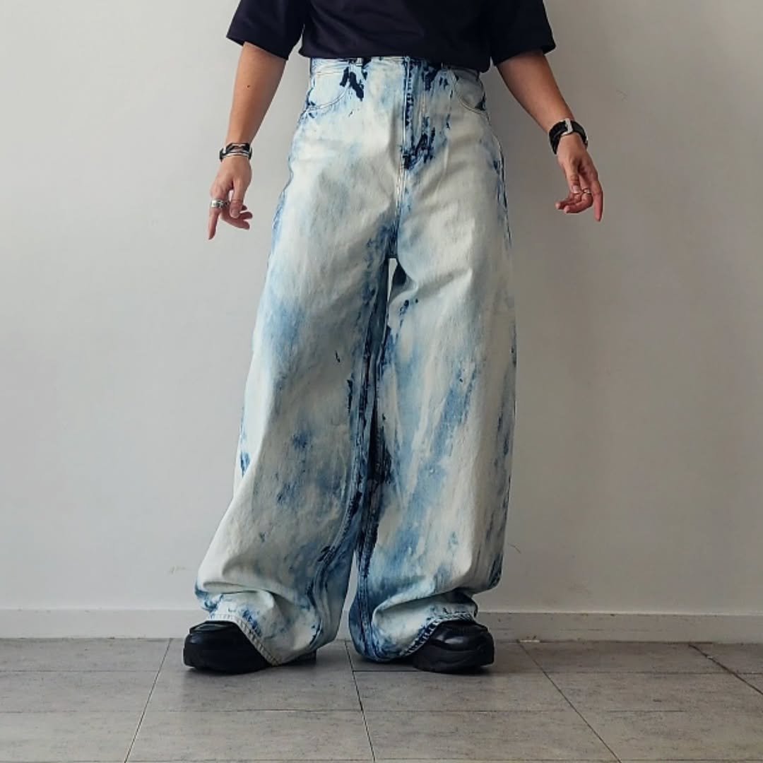 DISCOVERED / Bleach Denim Pants (Indigo)