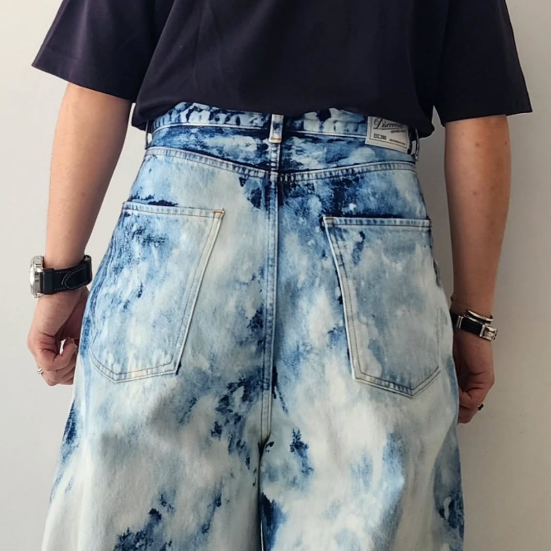 DISCOVERED / Bleach Denim Pants (Indigo)