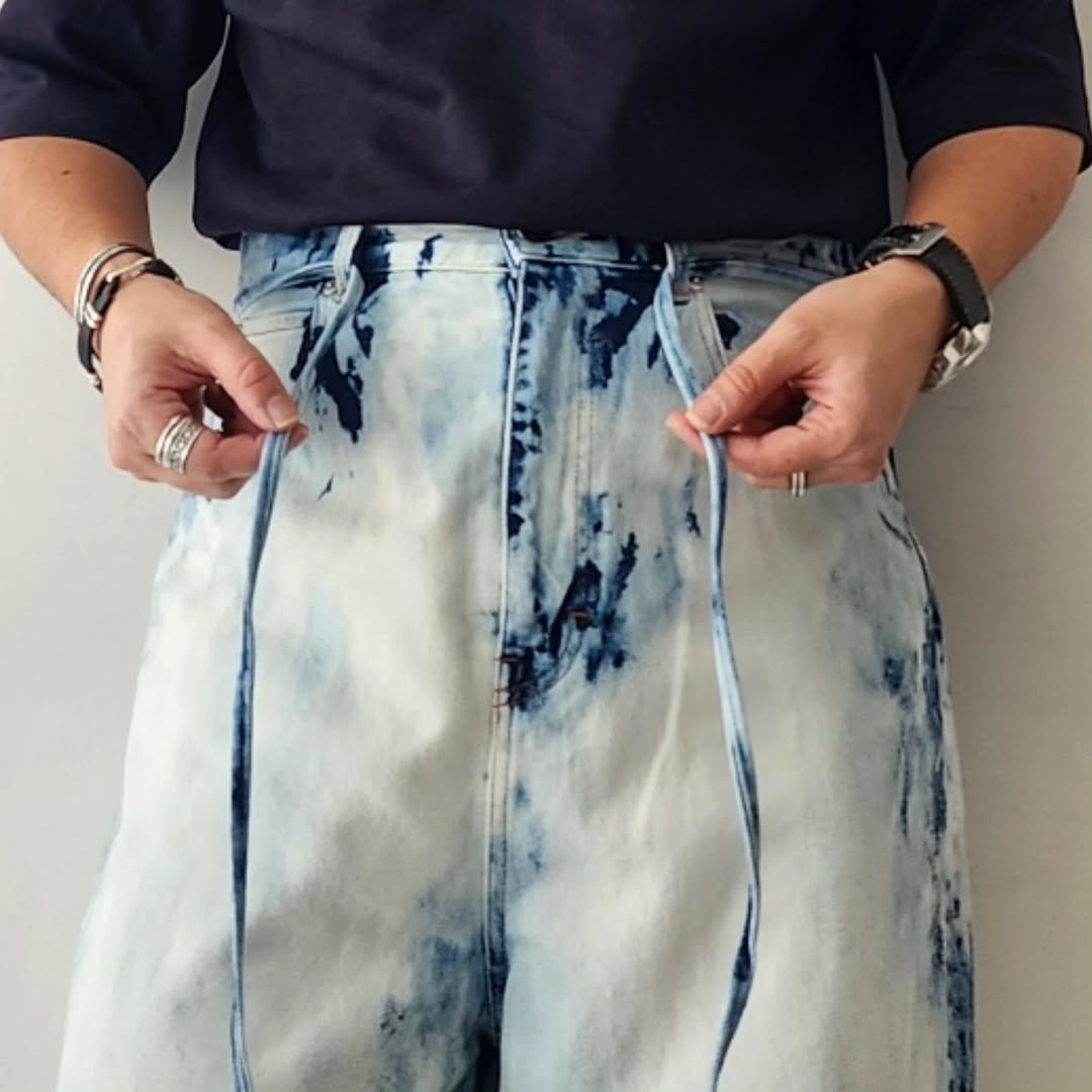 DISCOVERED / Bleach Denim Pants (Indigo)