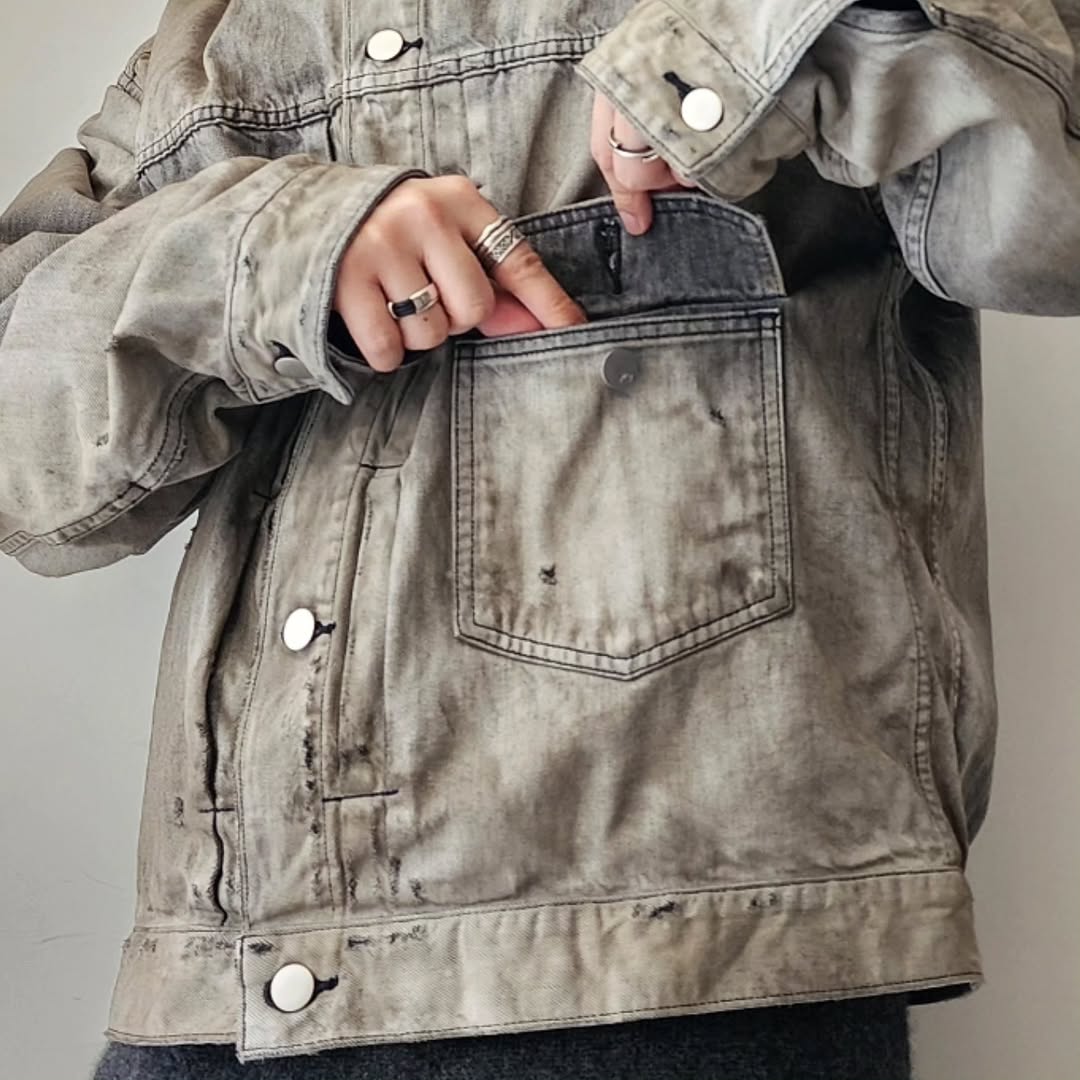 ANCELLM / Aging Denim Jacket