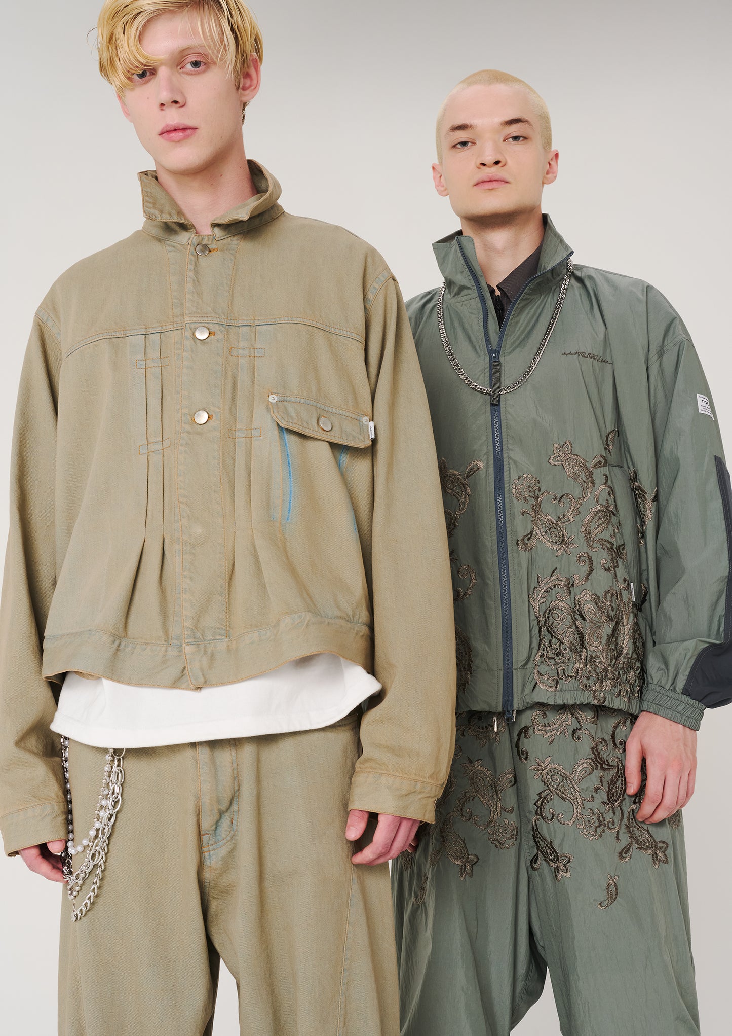 ELEPHANT TRIBAL FABRICS / On The Way Denim Jkt (Beige)