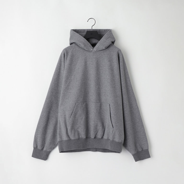 KANEMASA PHIL / 36G Raglan Heather Hoodie (Charcoal Dye)