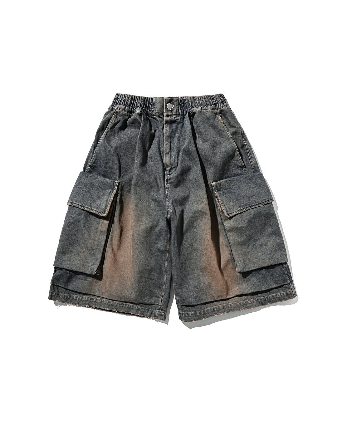 CLESSTE / Vintage Dyed Selvedge Denim City Military Half Pants (Vintage Brown)