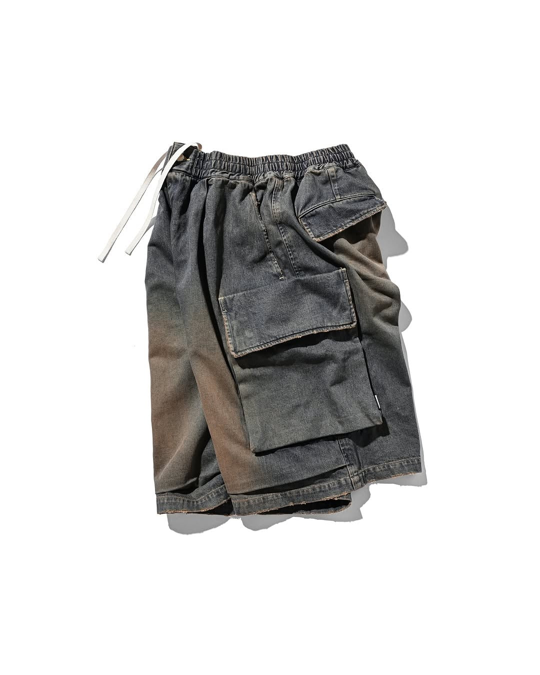CLESSTE / Vintage Dyed Selvedge Denim City Military Half Pants (Vintage Brown)