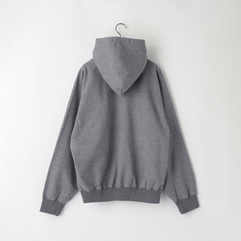 KANEMASA PHIL / 36G Raglan Heather Hoodie (Charcoal Dye)