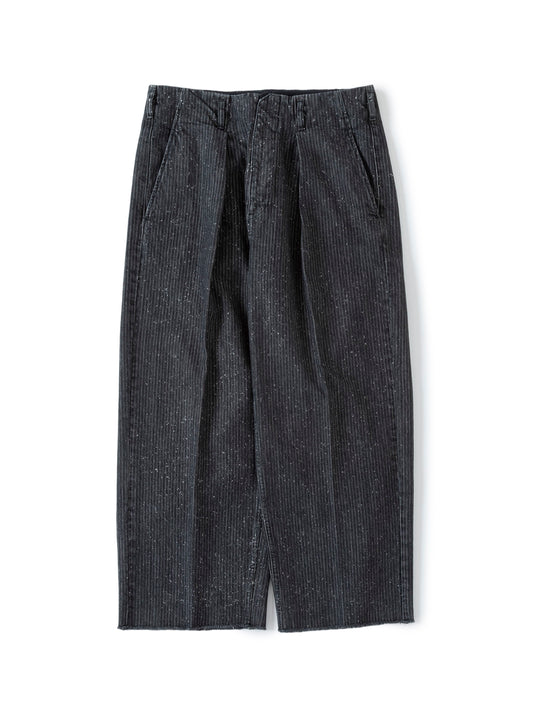 SABY / Tuck Baggy Type 2 - Stripe Denim Splash Vintage Wash