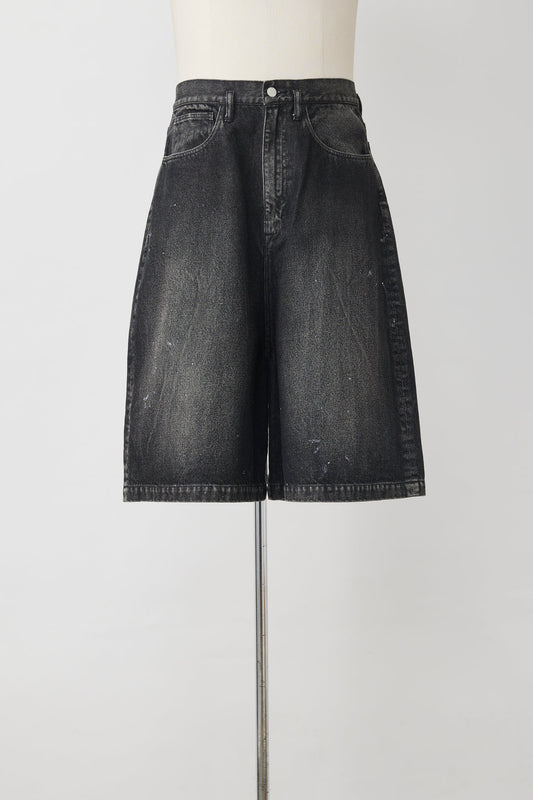 SHINYAKOZUKA / Painted Ordinary City Loose Shorts (Black)