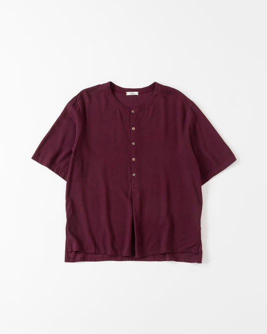 SABY / Bamboo Amuzen H-N Shirts (Burgundy)