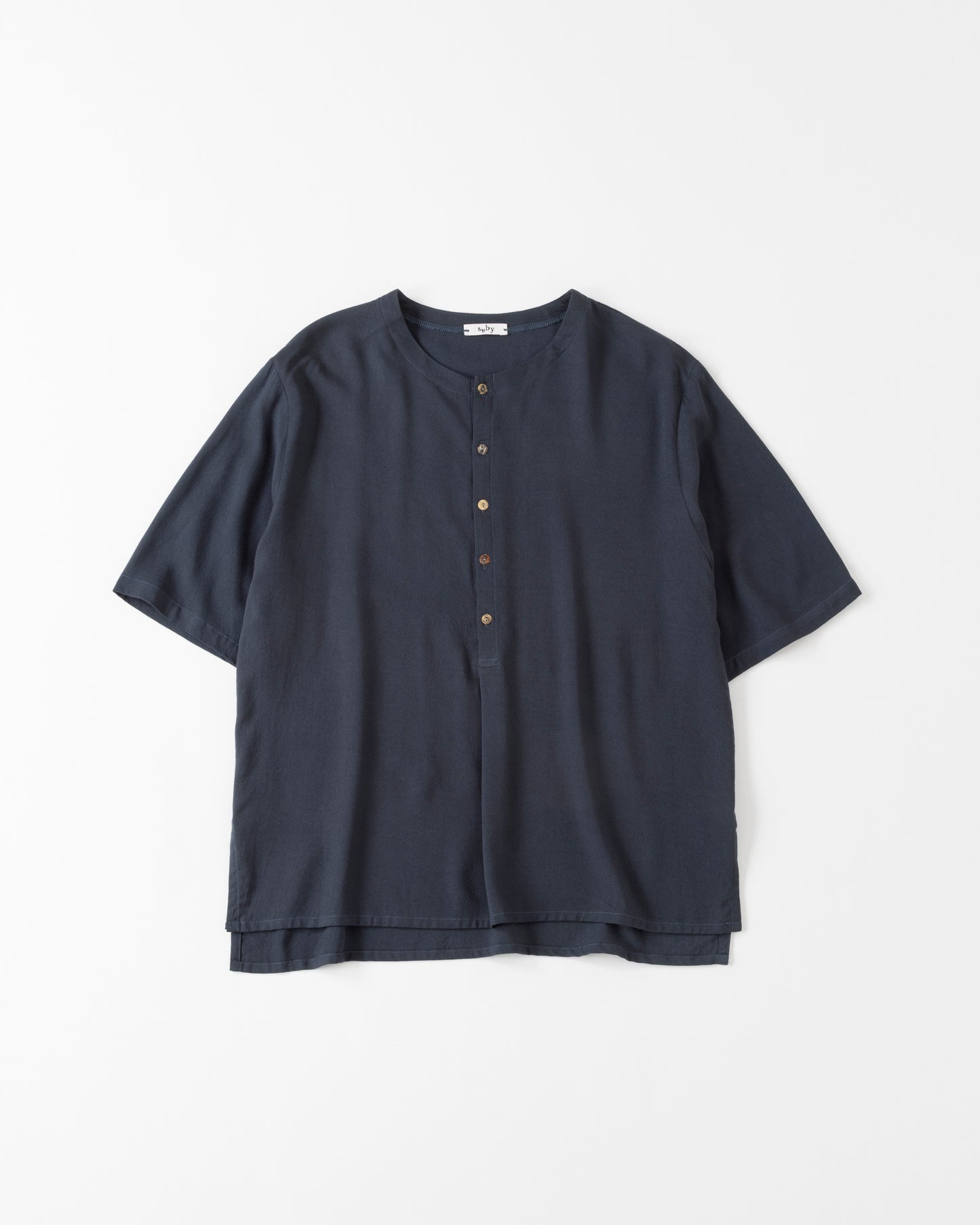 SABY / Bamboo Amuzen H-N Shirts (Gry Navy)