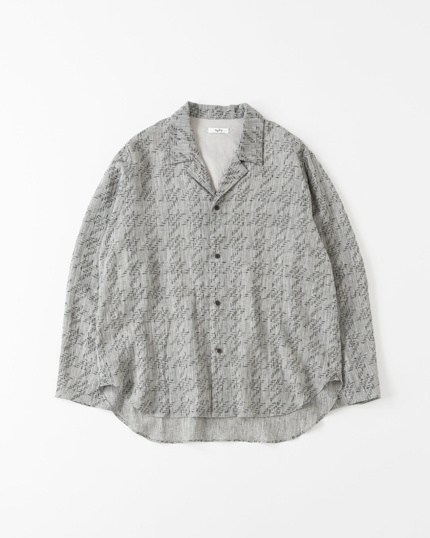 SABY / Lapel Shirts - Bishu Japan Cotton Linen Jacquard FAB -