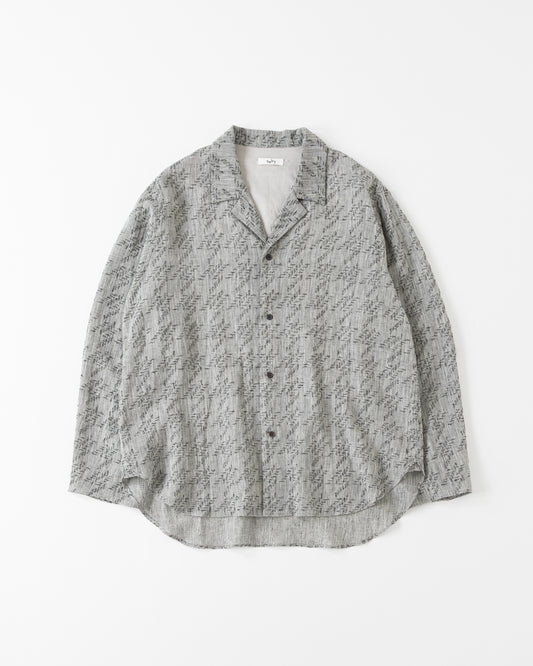 SABY / Lapel Shirts - Bishu Japan Cotton Linen Jacquard FAB -
