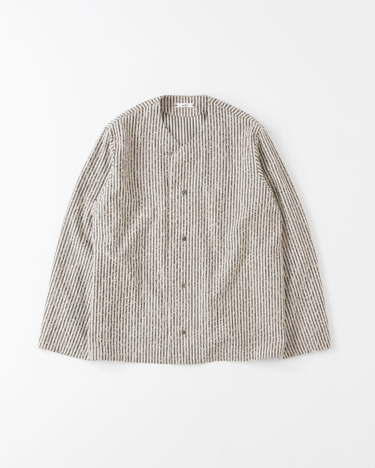 SABY / Sleeping Shirts - Cotton Linen FAB x Needle Work (Stripe)
